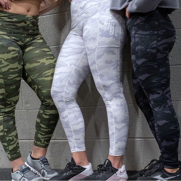 Jekyllhyde Apparel Camo Leggings in White & Grey Size XL - Picture 2 of 12